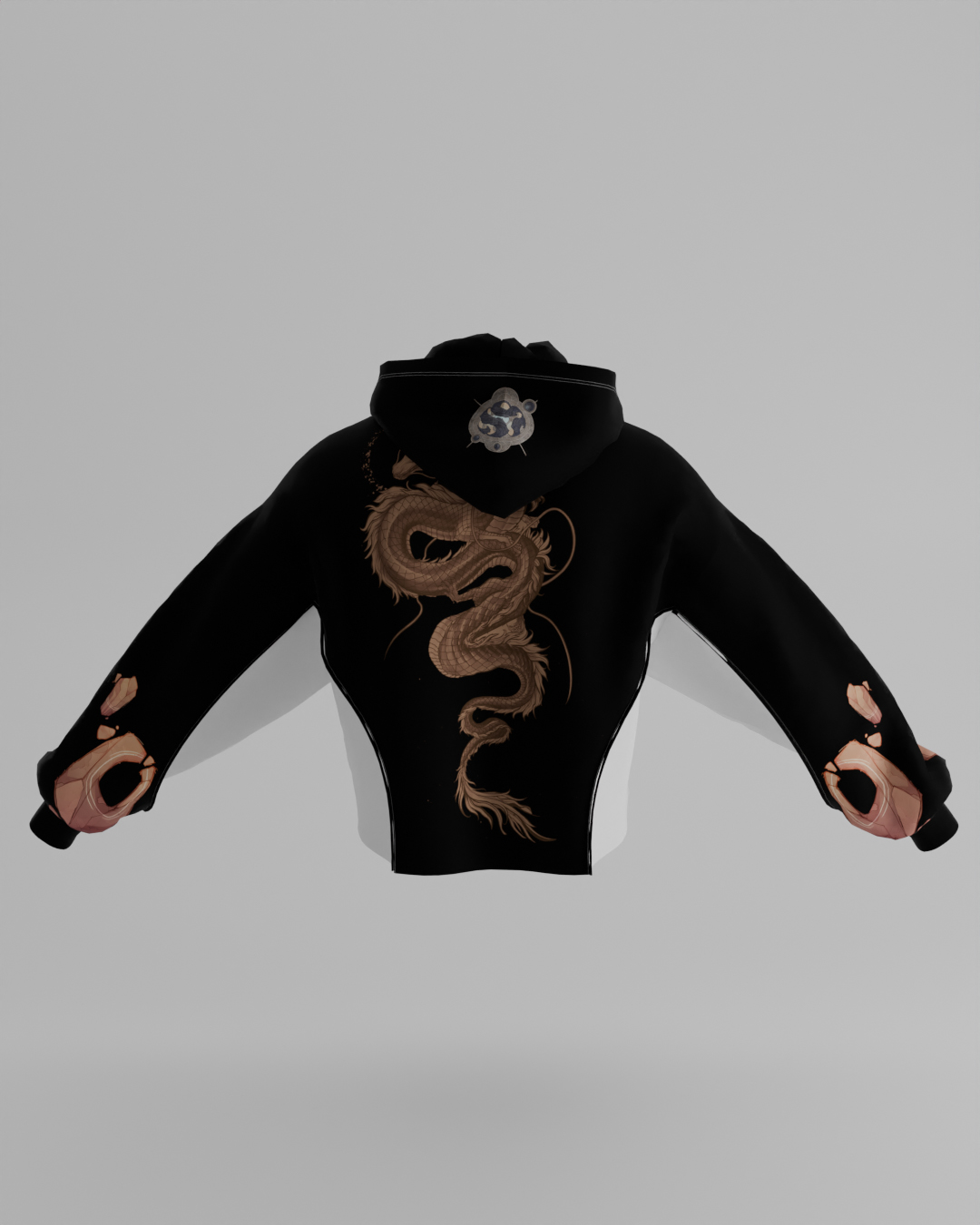 First Breath GemStone Crop Hoodie