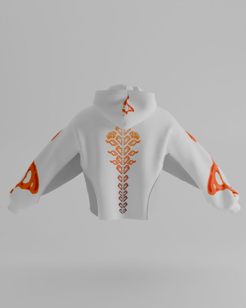 First Breath Magma Crop Hoodie