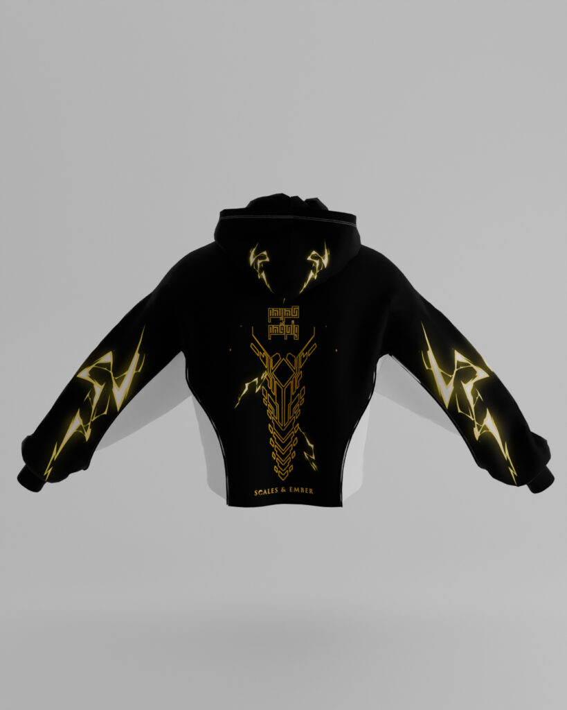 First Breath Thunder Crop Hoodie