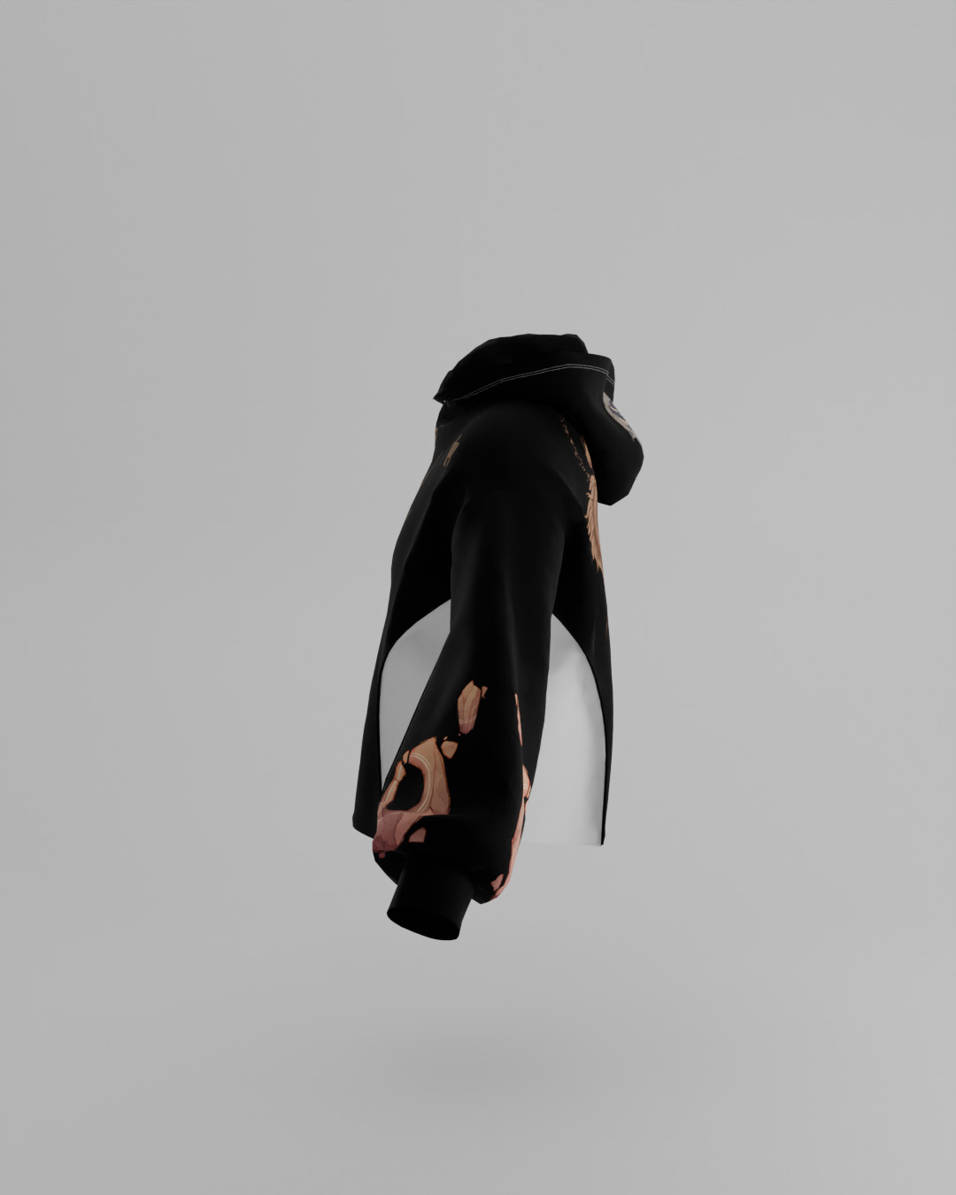 First Breath GemStone Crop Hoodie