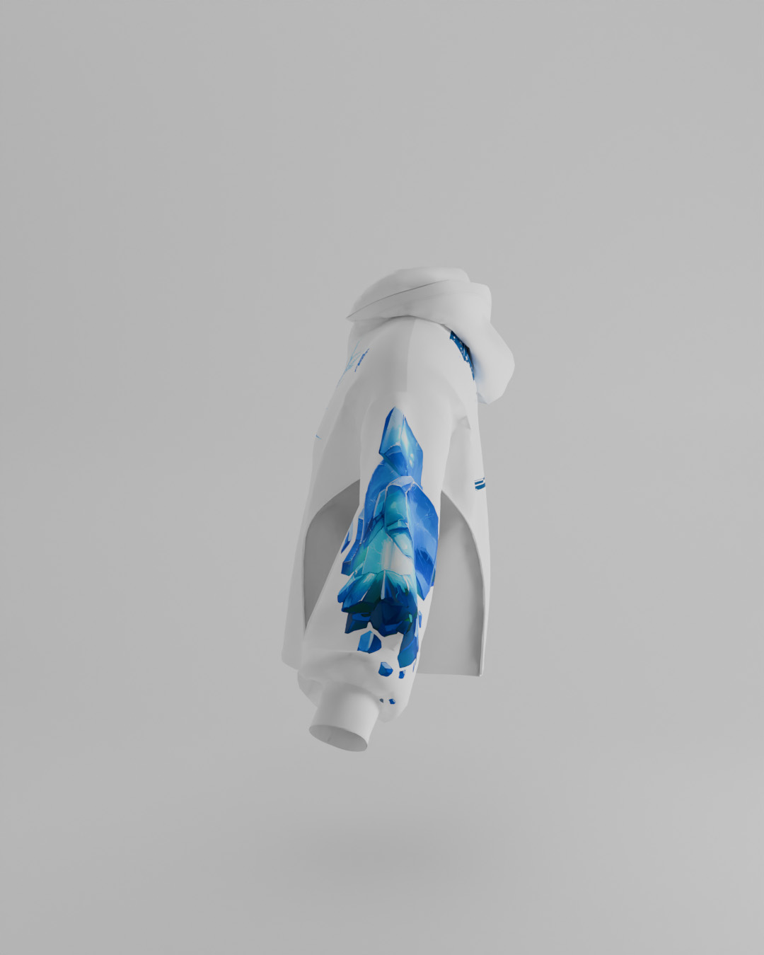 First Breath Ice Crop Hoodie
