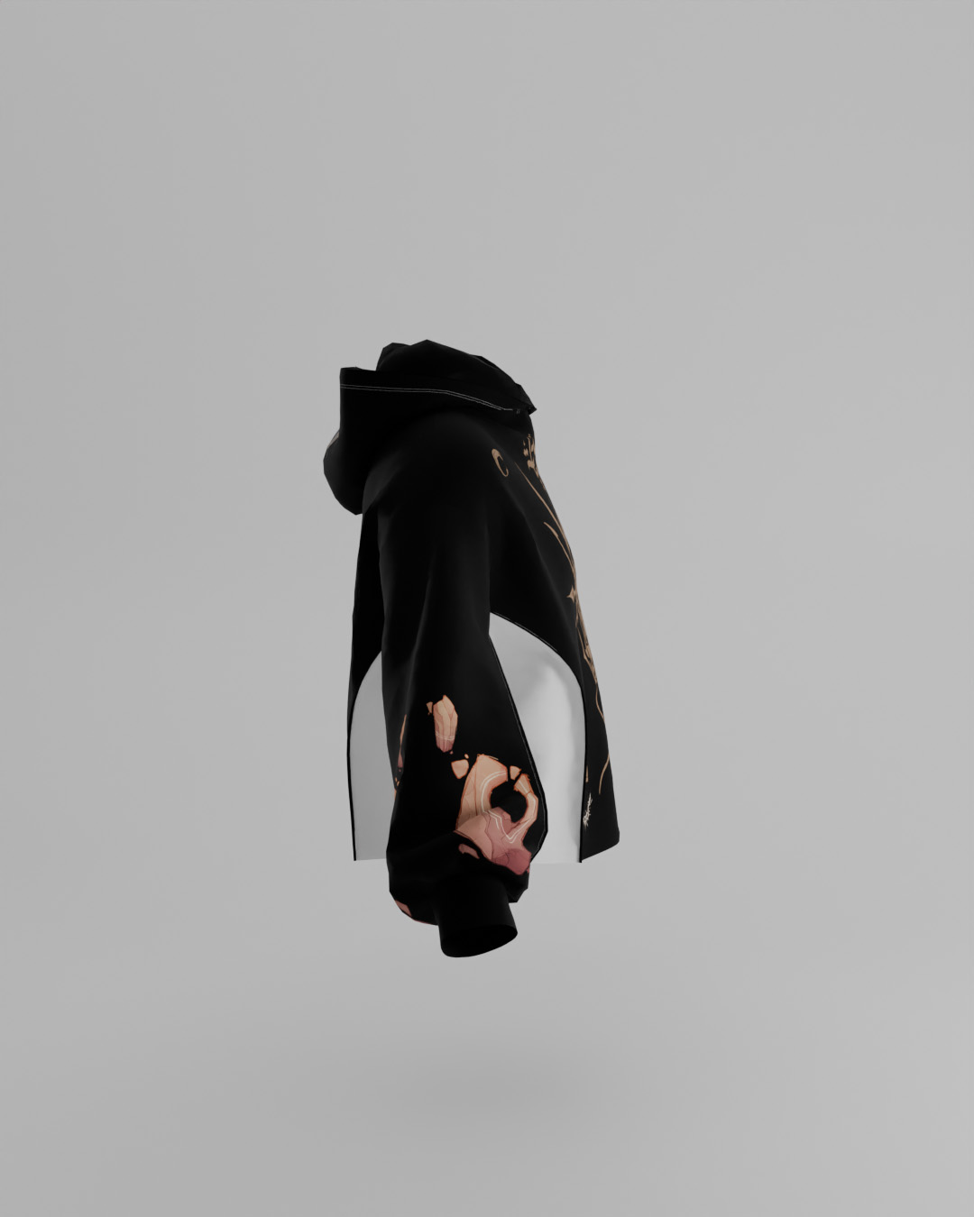 First Breath GemStone Crop Hoodie