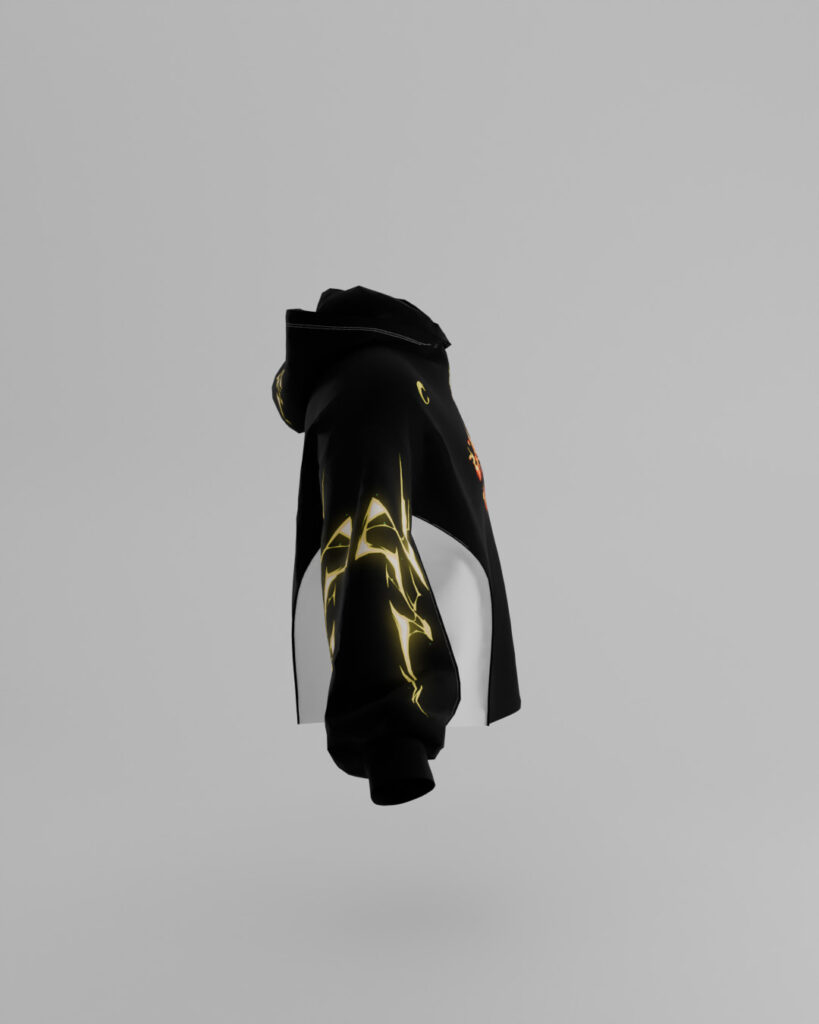 First Breath Thunder Crop Hoodie