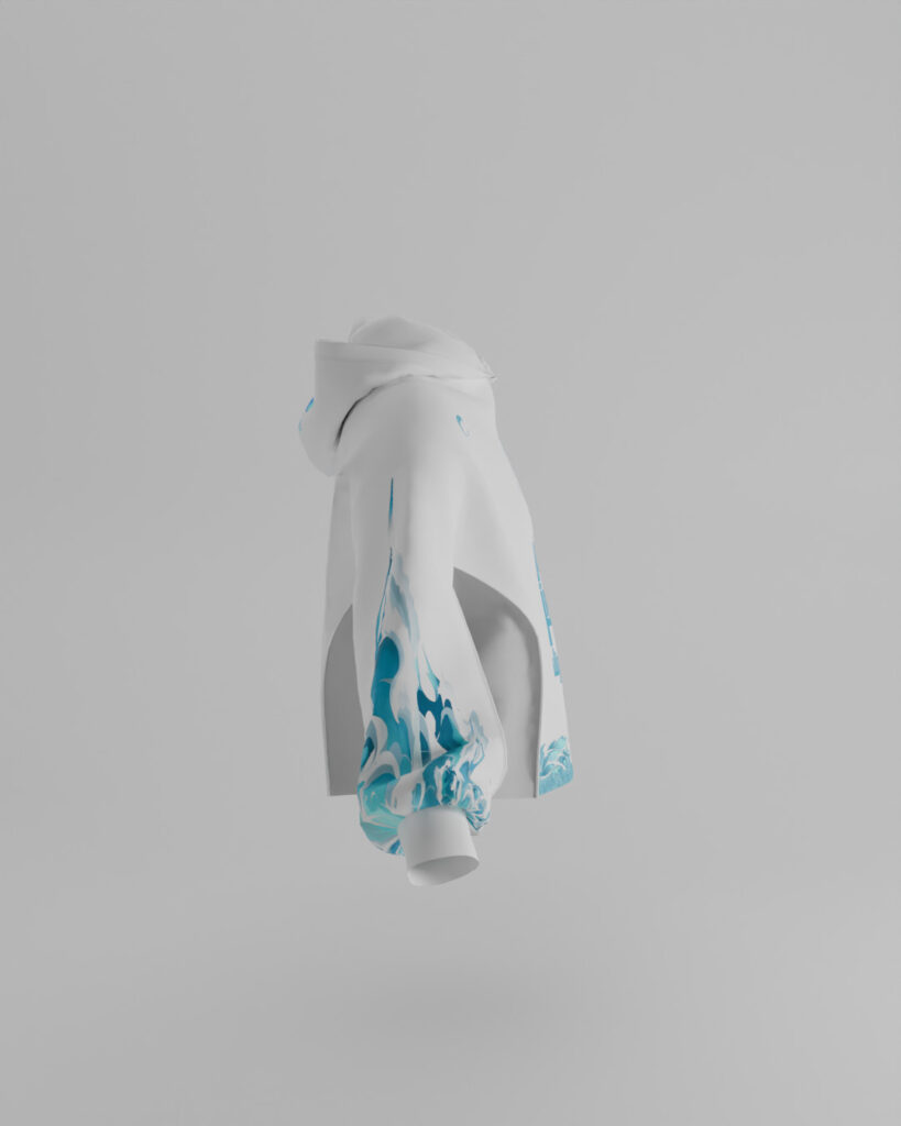 First Breath Ocean Crop Hoodie