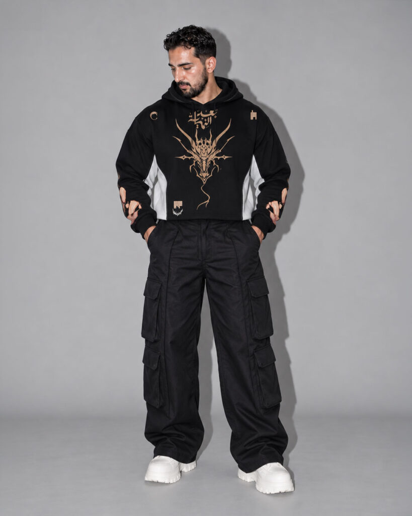 First Breath GemStone Crop Hoodie