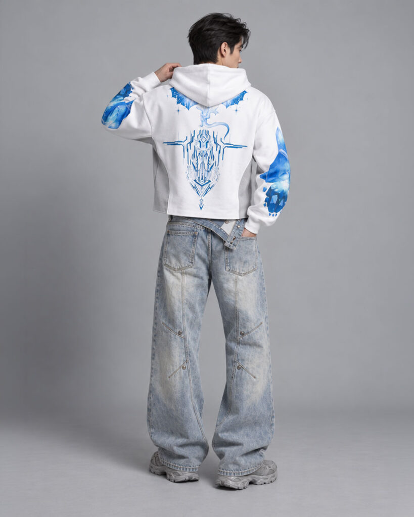 First Breath Ice Crop Hoodie