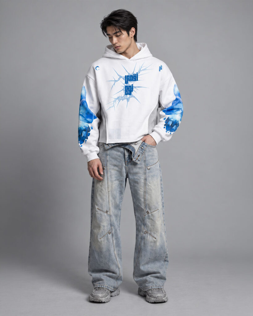 First Breath Ice Crop Hoodie
