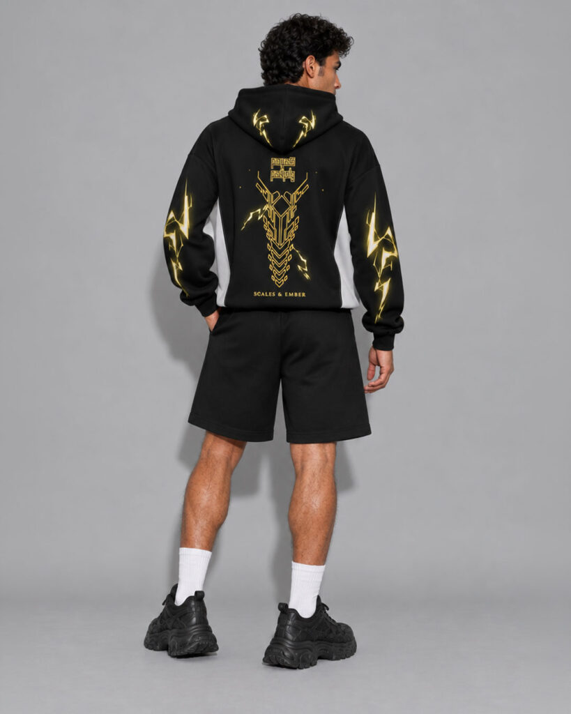First Breath Thunder Crop Hoodie
