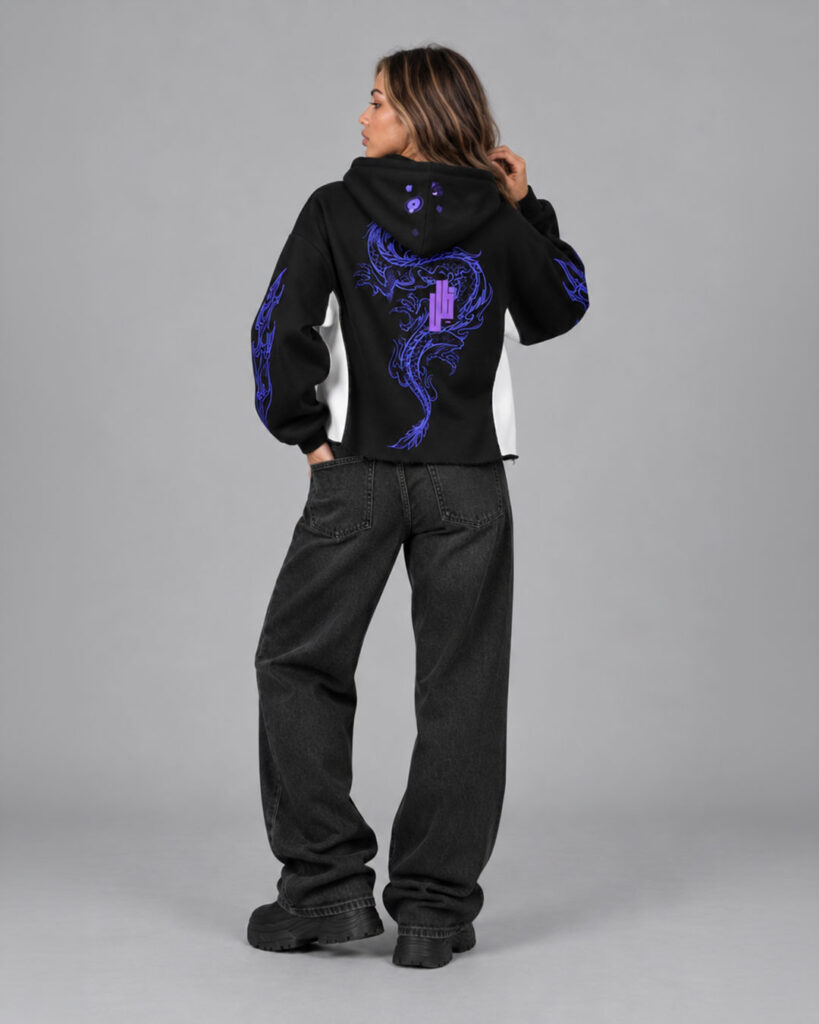 First Breath Shadow Crop Hoodie