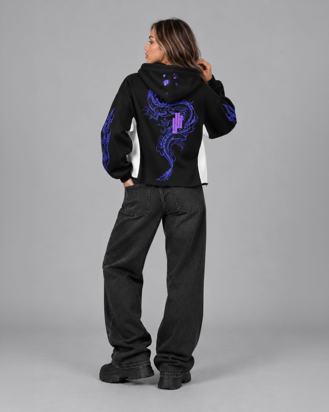 First Breath Shadow Crop Hoodie