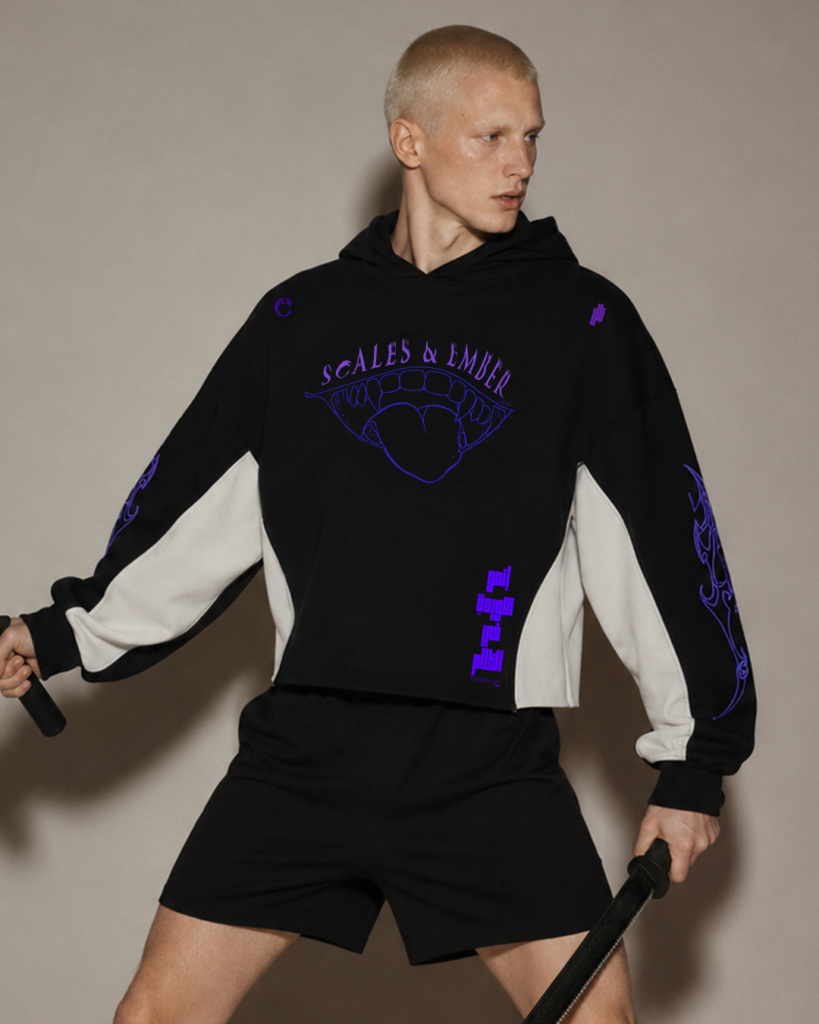 First Breath Shadow Crop Hoodie