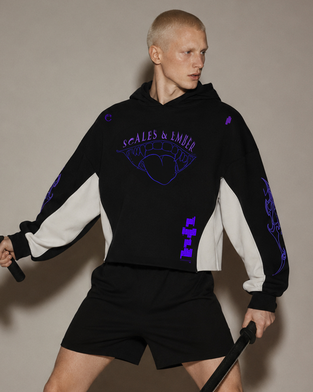 First Breath Shadow Crop Hoodie
