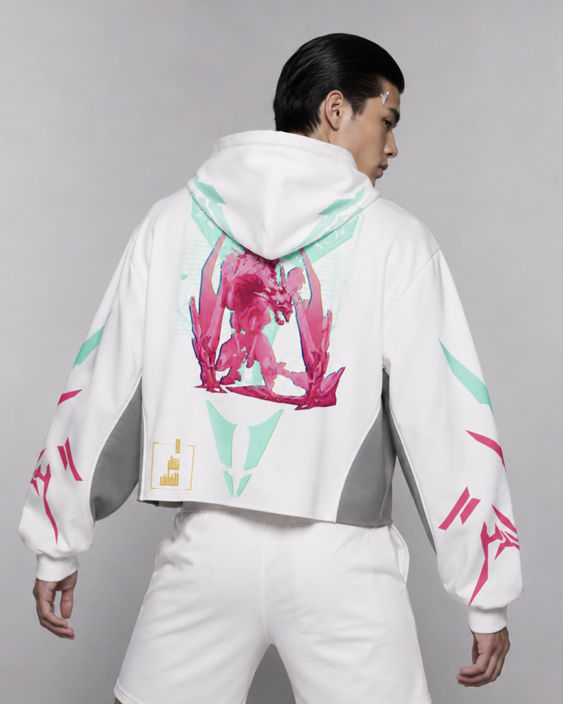 First Breath Digital Crop Hoodie
