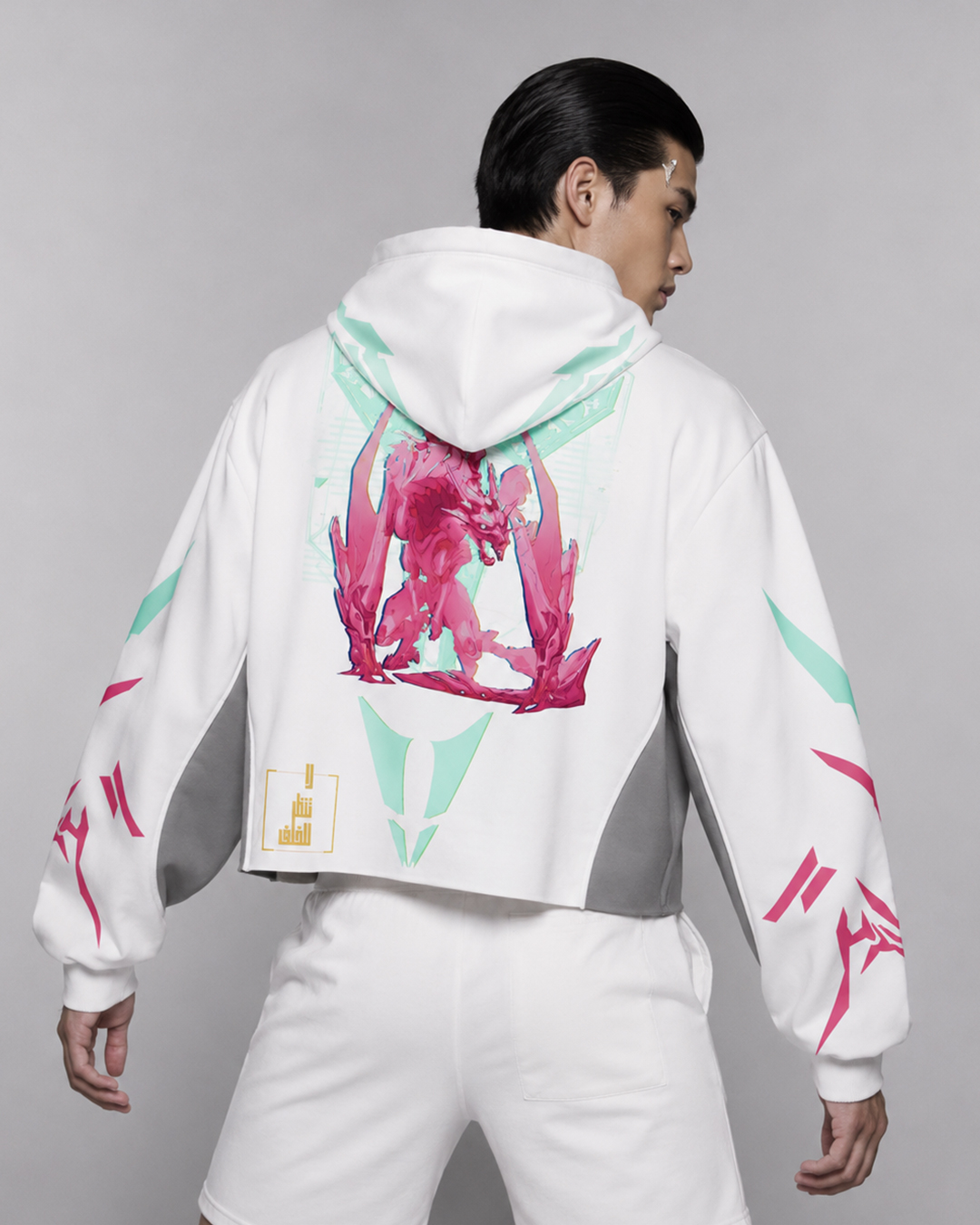 First Breath Digital Crop Hoodie