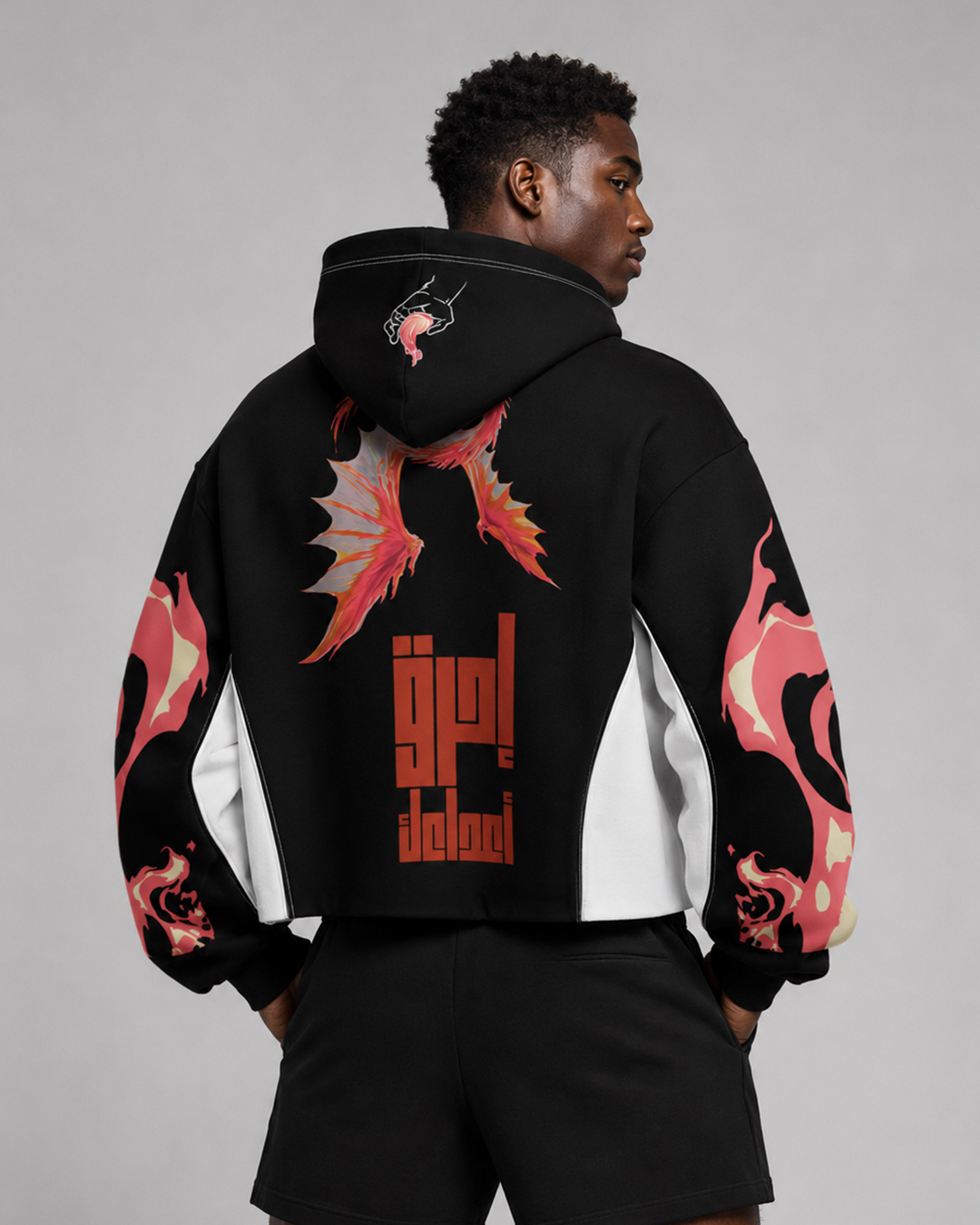 First Breath Fire Crop Hoodie