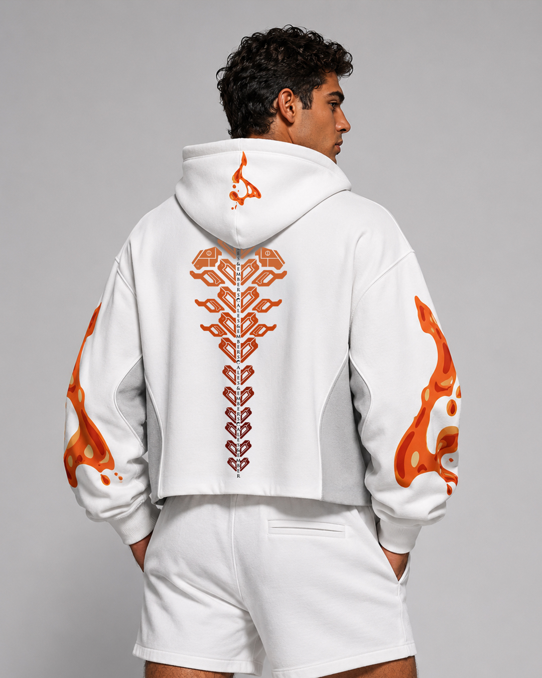 First Breath Magma Crop Hoodie