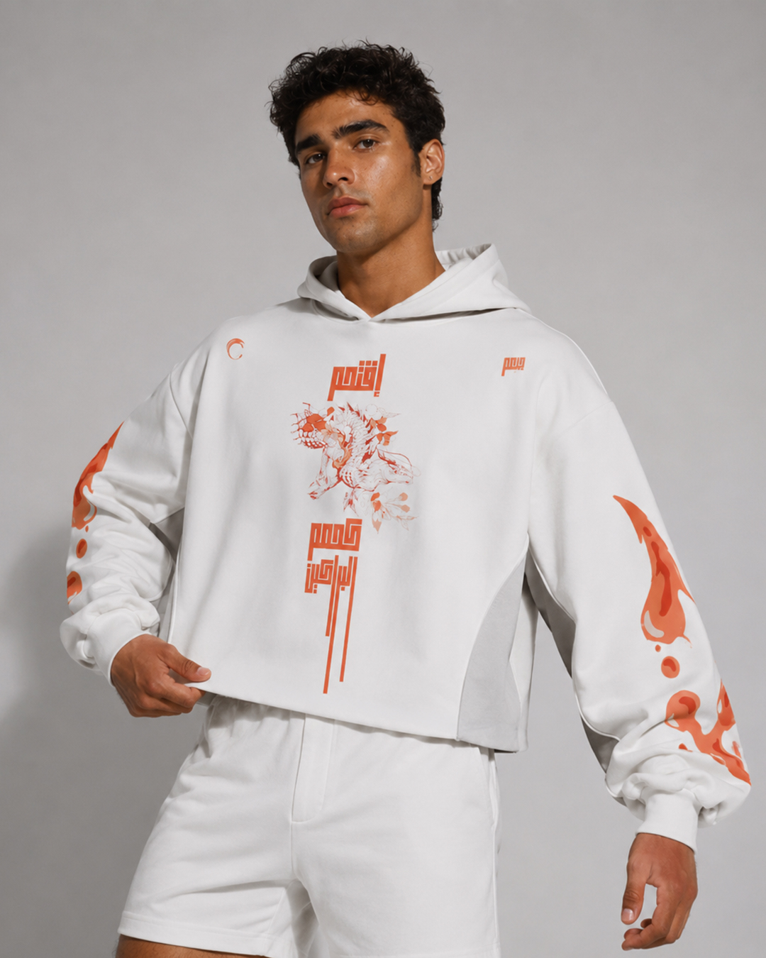 First Breath Magma Crop Hoodie