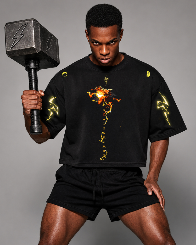 First Breath Thunder Crop T-shirt